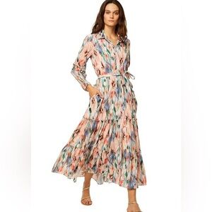 Misa Los Angeles Multicolor Long Sleeve Dress